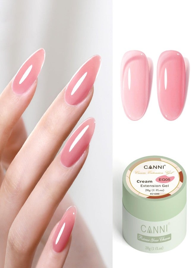 CANNI Builder Gel For Nails – 1 Fl Oz Soft Pink Hard Gel for Nail Extension & Strengthening, Jelly gel Polish for DIY Holiday Nail Art - Image 2